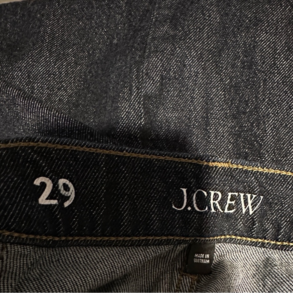 EUC J. Crew Dark Blue Wash Wide Leg Denim Trousers - Picture 4 of 5